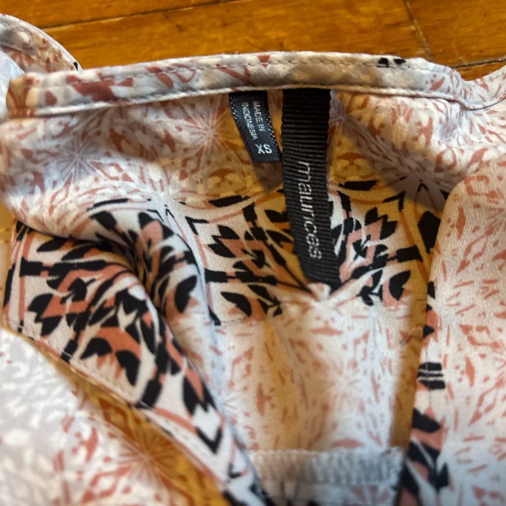 Maurices Multicolor Patterned Blouse - Picture 2 of 3